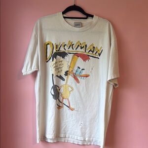 Vintage rare 1994 Duck Man cartoon tee single stitch Stanley Desantis XL t shirt